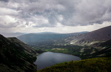 clouds over the lake