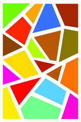 abstract Geometric colorful background portrait design - vector illustration