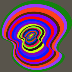 wavy shapes in dark color for background. Vector illustration with particles. 3D mesh surface..eps