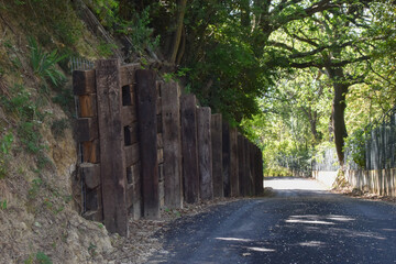 quiet walk in the italian countryside