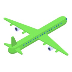 Aircraft icon. Isometric of aircraft vector icon for web design isolated on white background