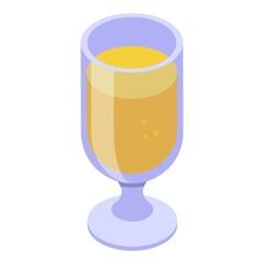 Plane drink icon. Isometric of plane drink vector icon for web design isolated on white background
