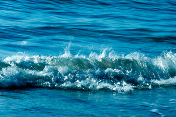 Waves crashing on shore