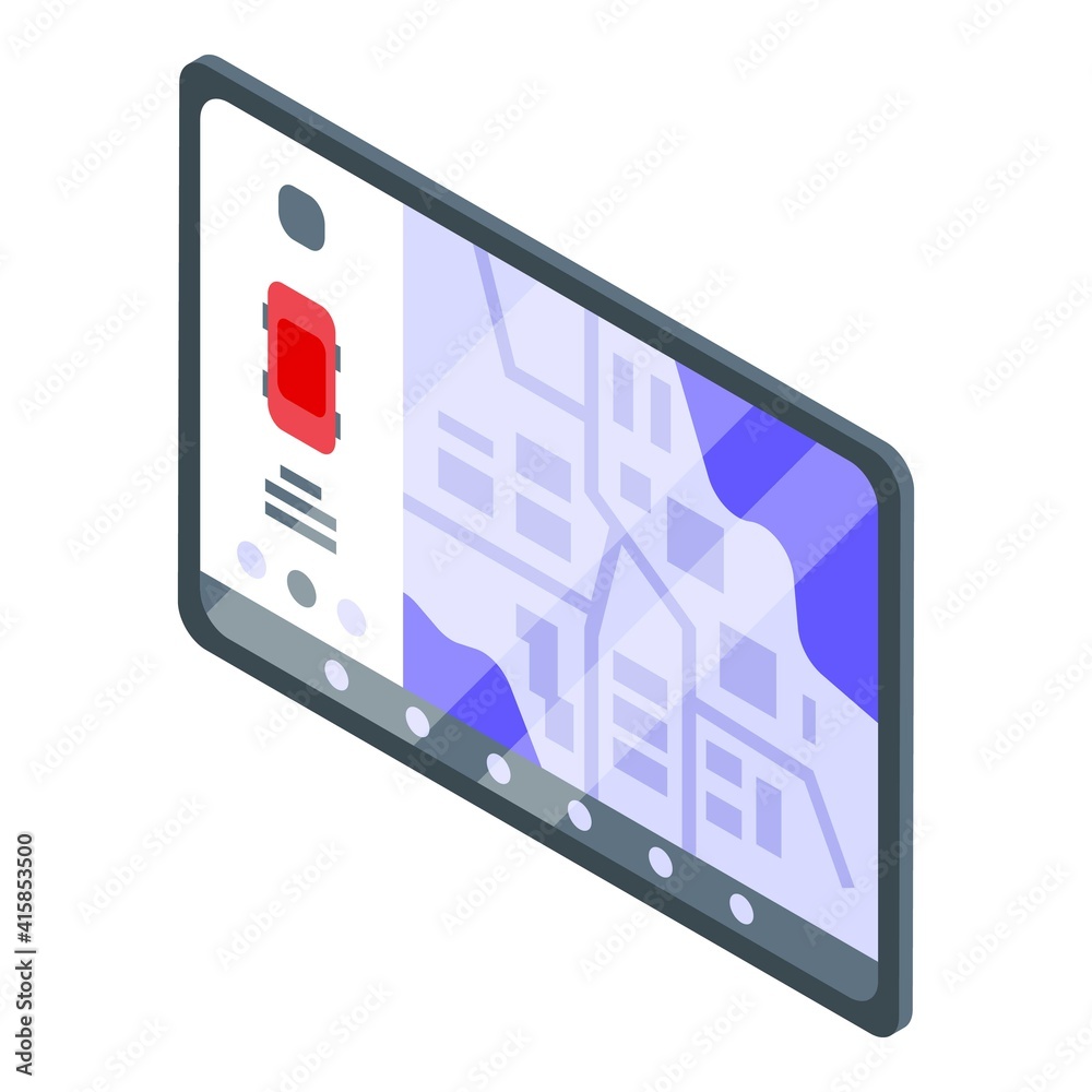 Poster dashboard display icon. isometric of dashboard display vector icon for web design isolated on white 