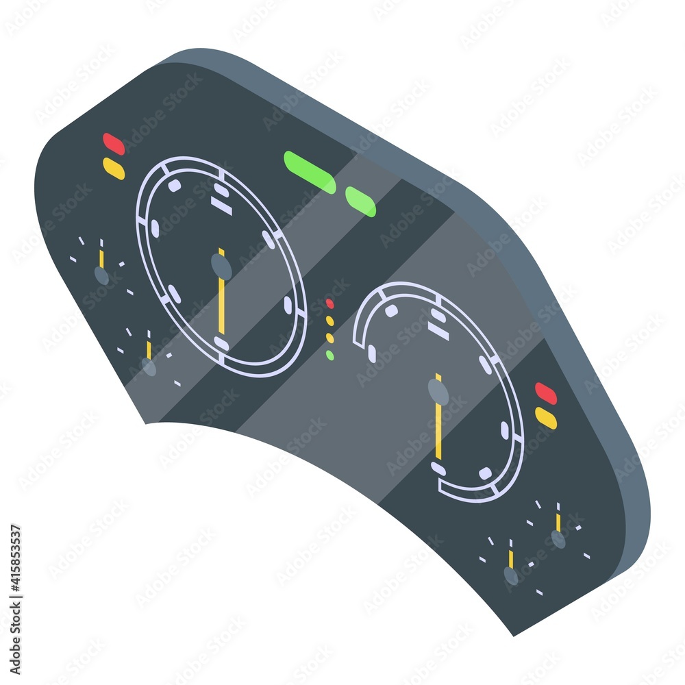 Poster dashboard screen icon. isometric of dashboard screen vector icon for web design isolated on white ba