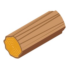 Wood tree icon. Isometric of wood tree vector icon for web design isolated on white background