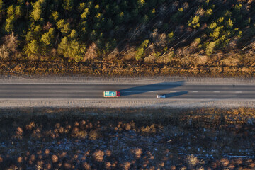 autumn landscape with lake