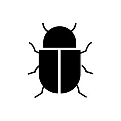 Beetle icon, logo isolated on white background