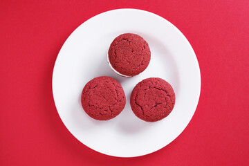 Red velvet sandwich cookies