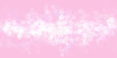 Web banner astratto rosa con bokeh 