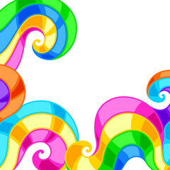 Obraz premium Background with abstract colored swirls.