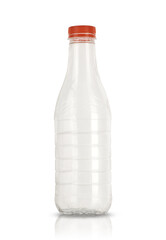 large empty plastic juice bottle
