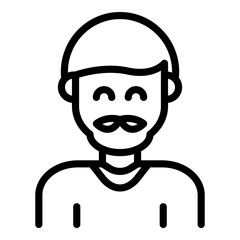 Kid generation icon. Outline kid generation vector icon for web design isolated on white background