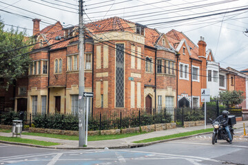 maison typique du quartier de Palermo dans la localité de Teusaquillo, Bogota, Colombie