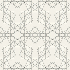 Seamless geometric linear pattern mesh. Modern stylish vector texture background in grey. Monochrome Tessellating pattern for wallpaper, wrapping paper, web backgrounds and prints.