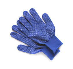 New blue working gloves