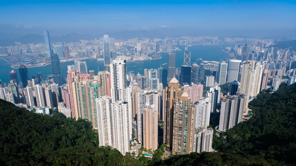 香港 ビクトリアピーク 展望台からの景色