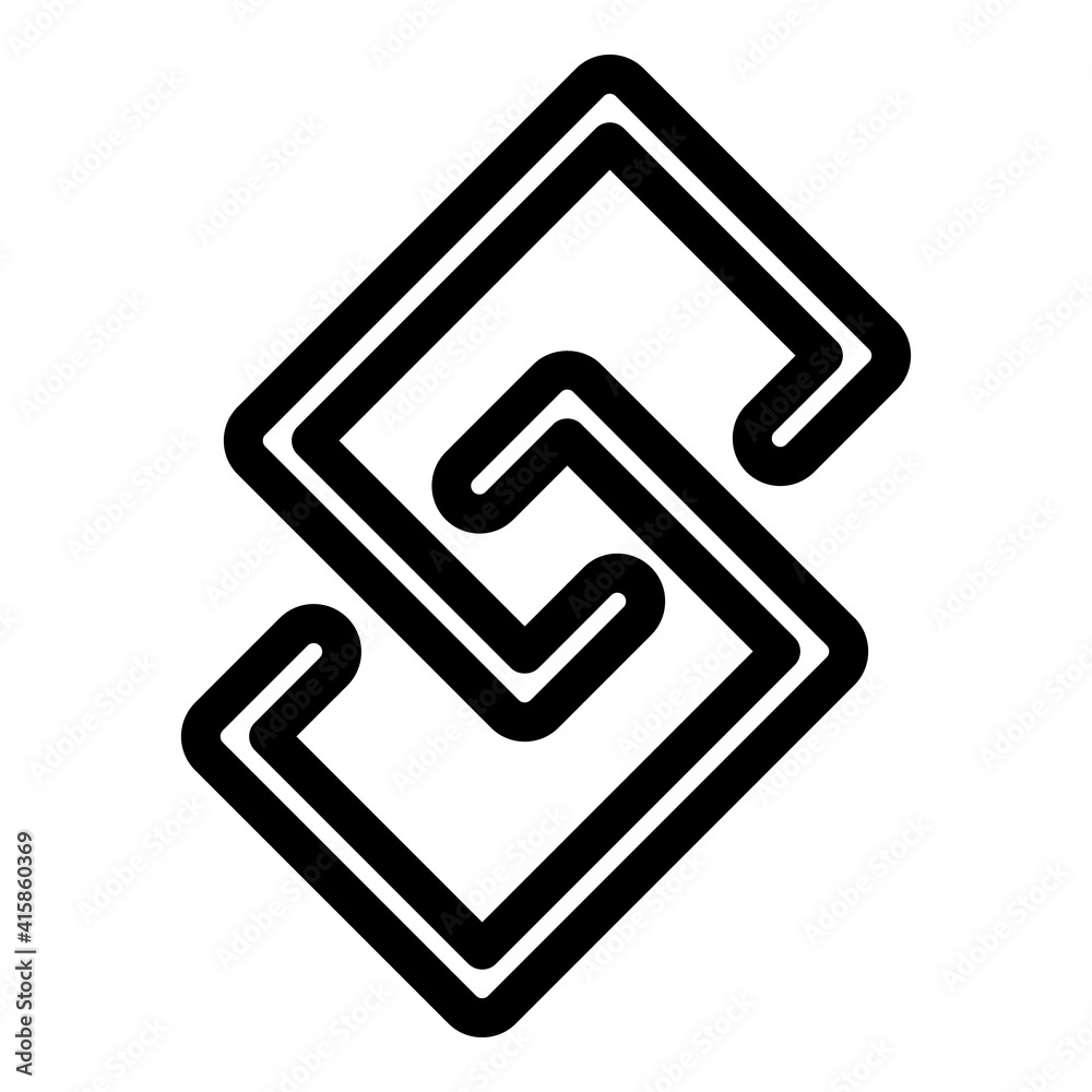 Poster internet chain icon. outline internet chain vector icon for web design isolated on white background