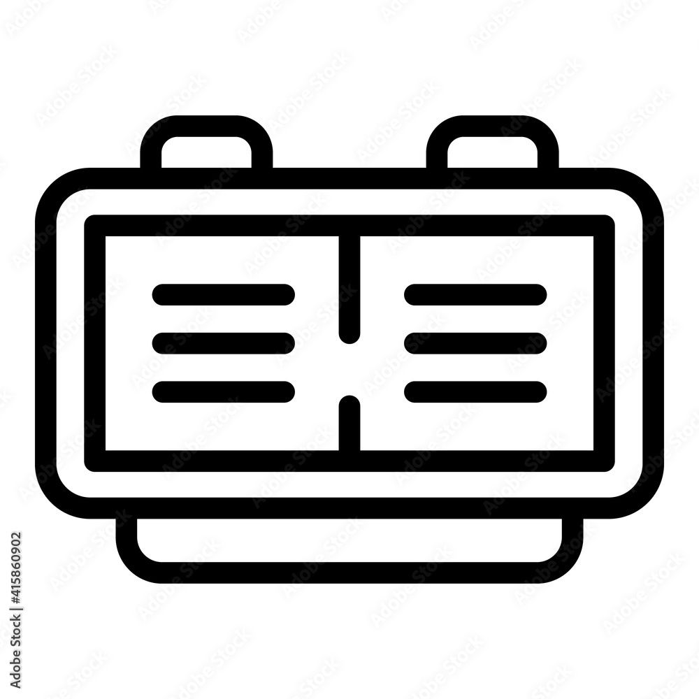 Poster working flexible hours icon. outline working flexible hours vector icon for web design isolated on w