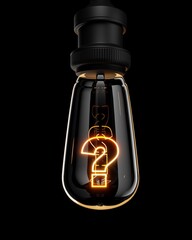Lightbulb questionmark