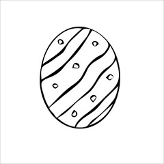 egg easter holiday food illustration vector draw