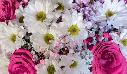 bouquet of flowers macro