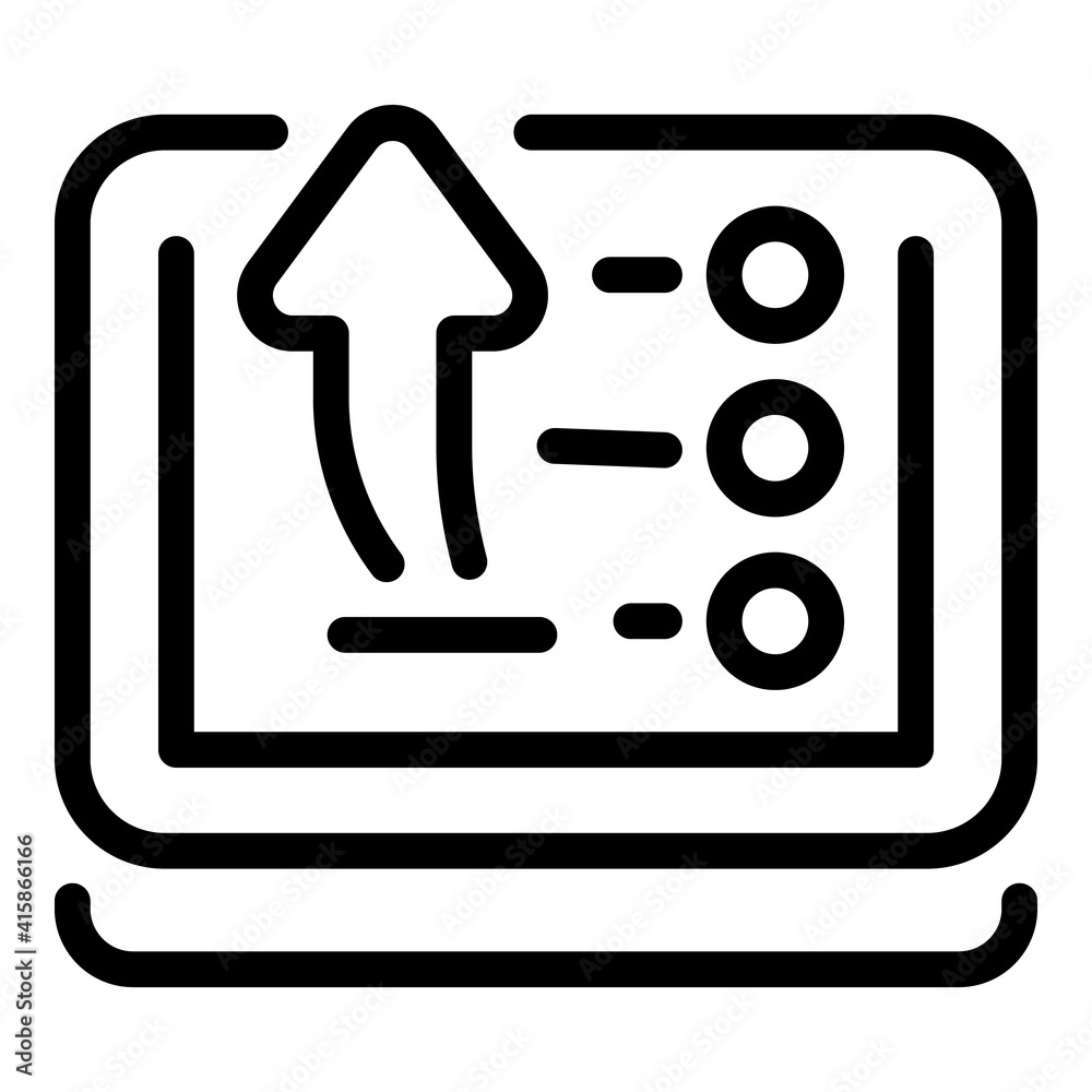 Poster reply message icon. outline reply message vector icon for web design isolated on white background