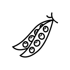 Peas icon in trendy flat design