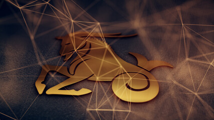 Fototapeta na wymiar 3d rendered illustration of Capricorn Zodiac Sign. High quality 3d illustration