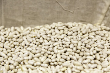 White beans in store