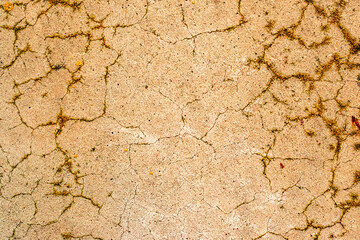 Texture of a concrete wall with cracks and scratches which can be used as a background