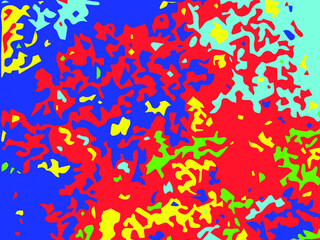 Grange glitch background. Bright pattern. Vector