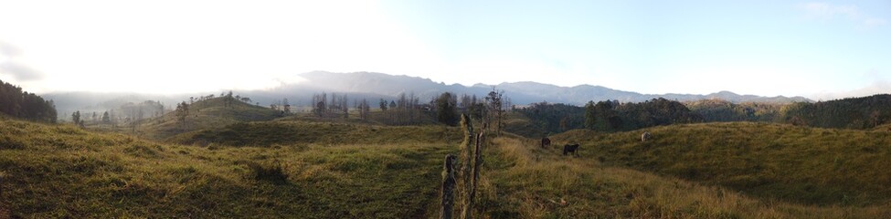 panorama of the mountains