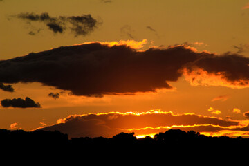Clouds and lovely sky at Sunset in Spain