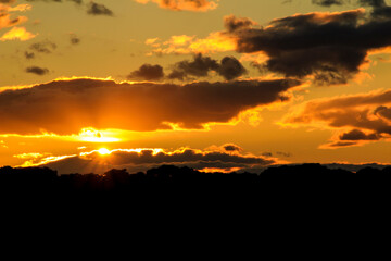 Clouds and lovely sky at Sunset in Spain