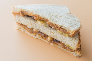 Sandwich Peanut butter with banana