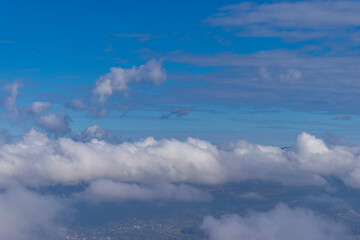 clouds over the mountains