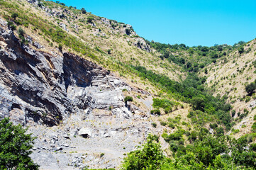 Some ridges of the mount Bulgheria mountain chain. Salerno, Italy, Europe.