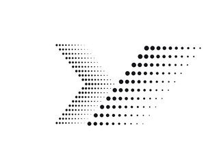 Linear halftone dots Design .elements for your design. vector illustration