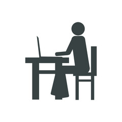 person working on laptop