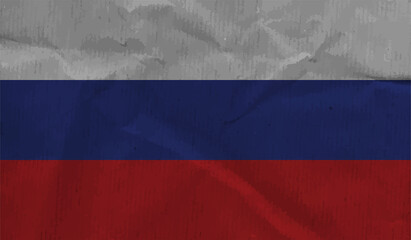 Russia grunge flag. Vector grunge illustration