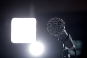 microphone on stage