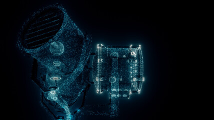 3d rendered illustration of Modern Ship Lantern. High quality 3d illustration