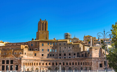 Obraz premium Ancient Trajan's Market. Built in the second century AD by Emperor Trajan, Rome, Italy.