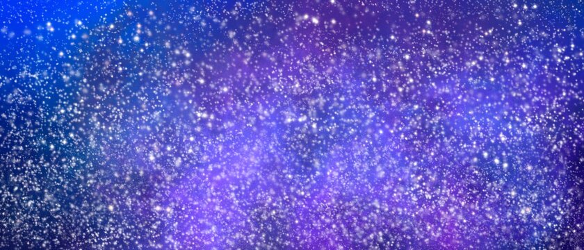 Web banner viola blu cielo stellato 