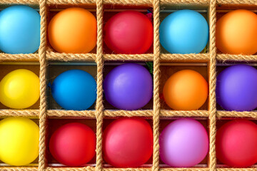 colored balls. Many spheres. colored balloons