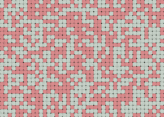 Fototapeta premium Abstract Geometric Pattern generative computational art illustration