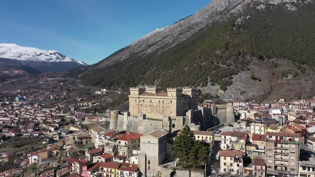 the castle of Celano. Aerial shot with drone

Celano, Italy - one of the most picturesque villages in the Apennines, Celano is surmounted by the marvelous 14th-century Piccolomini Castle