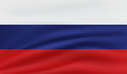 Russia grunge flag. Vector grunge illustration