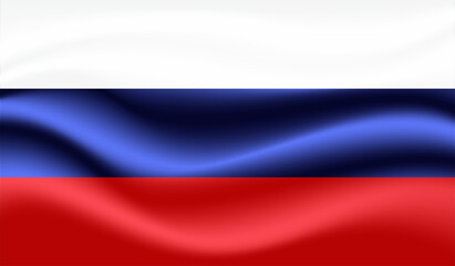 Russia grunge flag. Vector grunge illustration